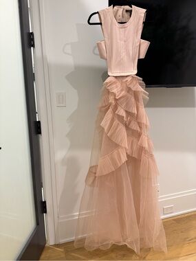 bcbgmaxazria embroidered tulle ruffle dress BCBGMAXAZRIA Girls Shimmer Ruffle Dress with 3D Flower in White